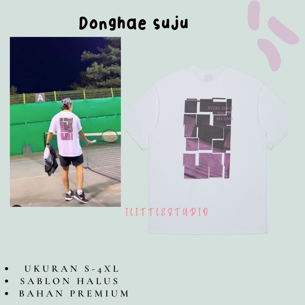 Tshirt Donghae Super Junior Purple Puzzle