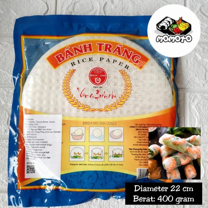 

vikriyansatyaveta5694 Paper Rice Banh Trang 400gr 22 cm Pack Utuh Vietnam Spring Roll TERLARIS TERPERCAYA ORIGINAL