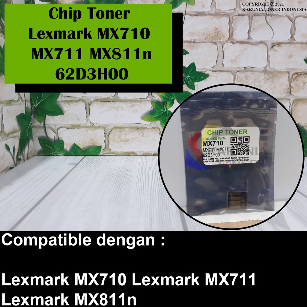 Chip Toner For Lexmark MX710 MX711 MX811 MX811n 62D3H00