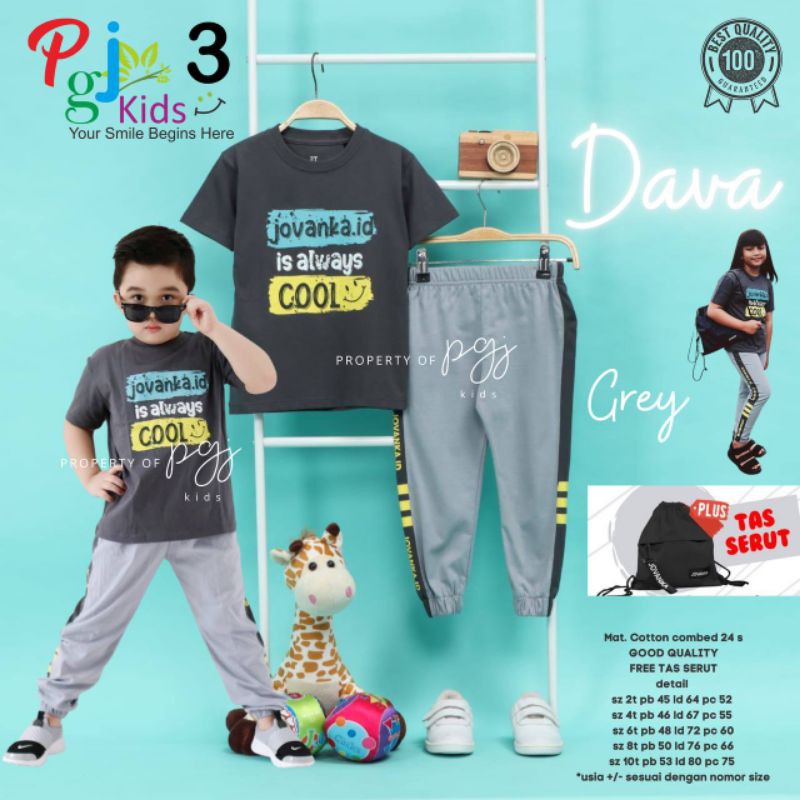 DAVA setelan anak by pgj kids