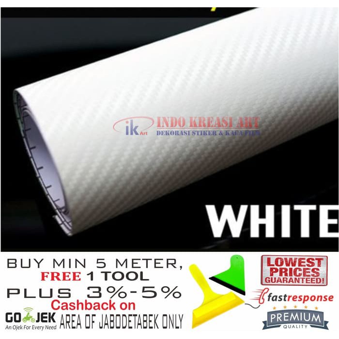 

STICKER / STIKER CARBON 3D WHITE
