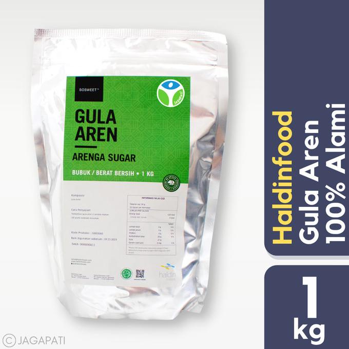

Haldinfoods - Arenga Sugar Powder 1kg - Gula Aren - Pemanis Alami