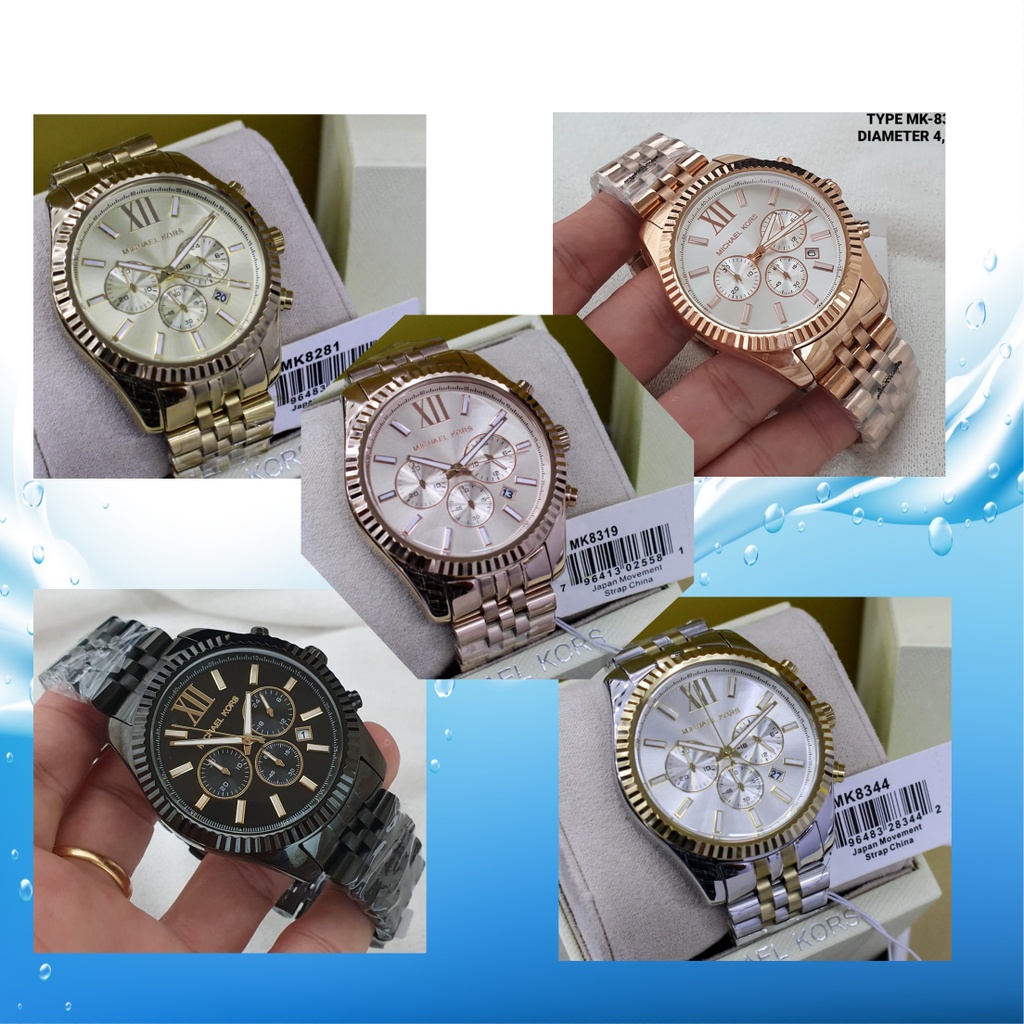 JAM TANGAN pria ELEGANT MK 8344,MK 8319,MK 8313,MK 8281,MK 8603 ORIGINAL