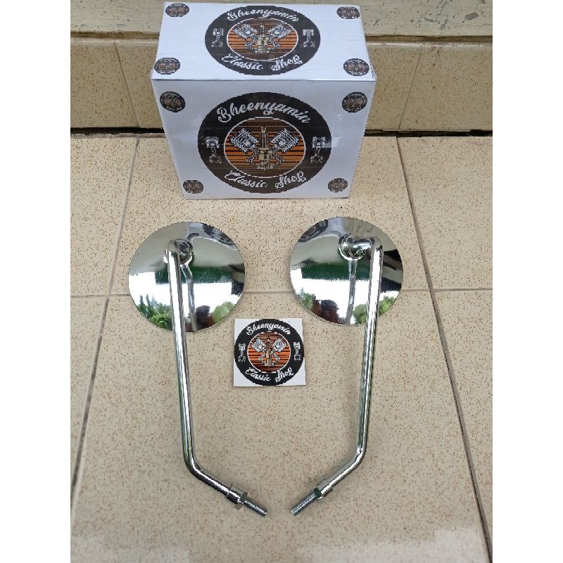 Spion Cermin Motor Kaca Sepion Bulat Suzuki RC80 RC 80 RC100 RC 100 Bravo Blackbravo DK Spirit Jet C