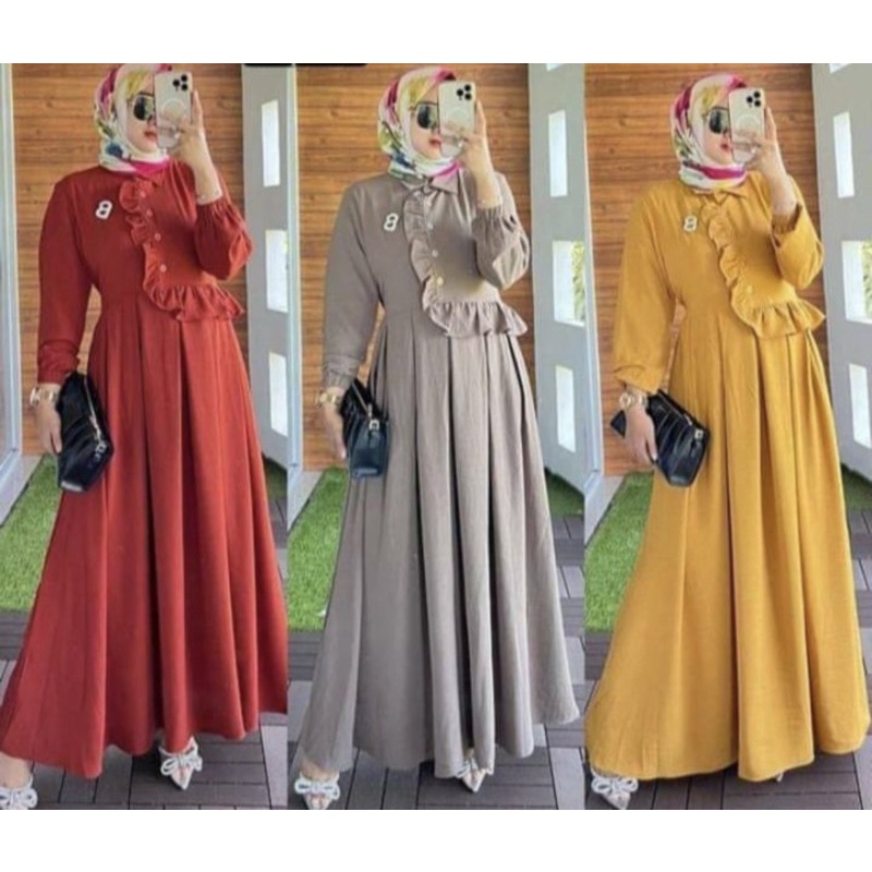 ERINA SAVINA DRESS MAXY CRINKEL CRINGKEL AIRFLOW