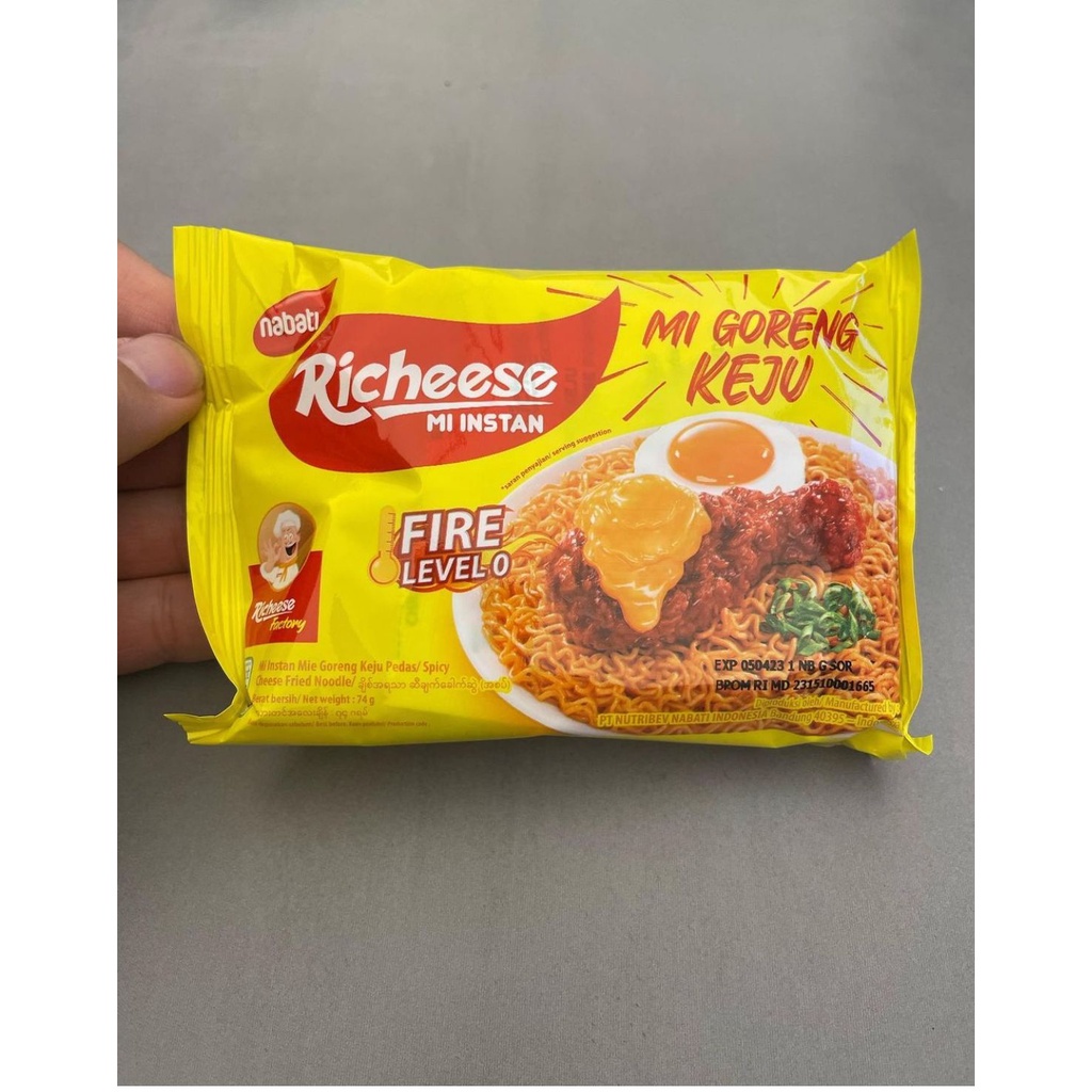 

Mie Richeese | Mie goreng keju nabati level 0