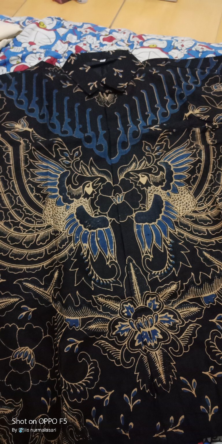 Peksi Biru Kemeja Batik Pria Modern Solo Atasan Batik By Kharis