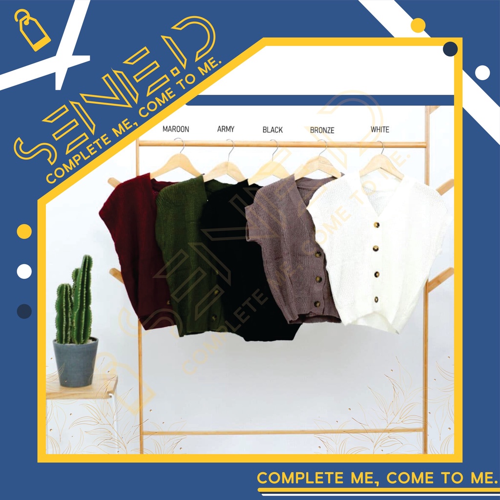 VEST RAJUT 4 KANCING WANITA / OUTER RAJUT WANITA