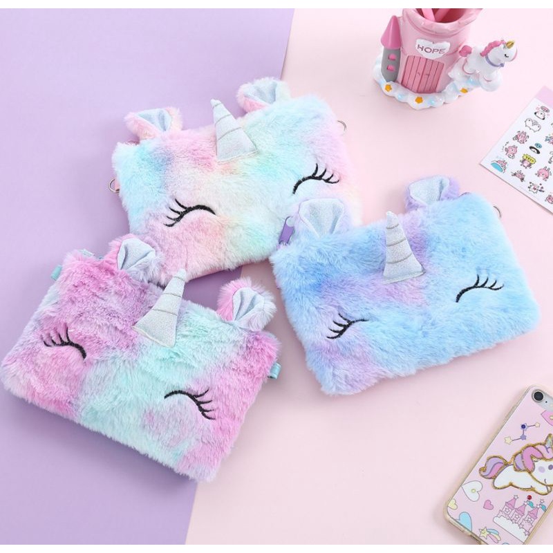 Tas slempang Boneka Unicorn / Tas sling unicorn muat hp android