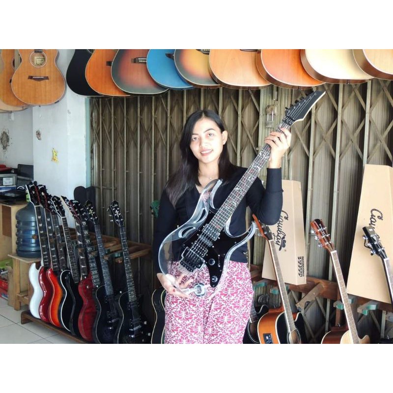 GITAR IBANEZ JEM FLOWERS ACRILYLIK