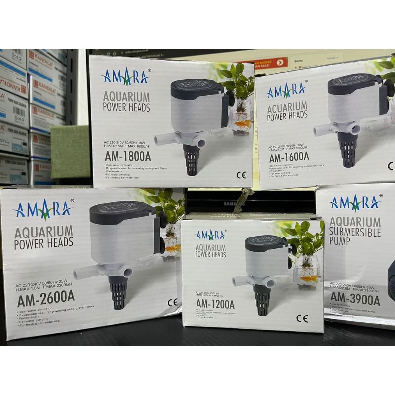 AMARA AM 1600A AQUARIUM POWER HEADS / POMPA CELUP AKUARIUM AM 1600 A