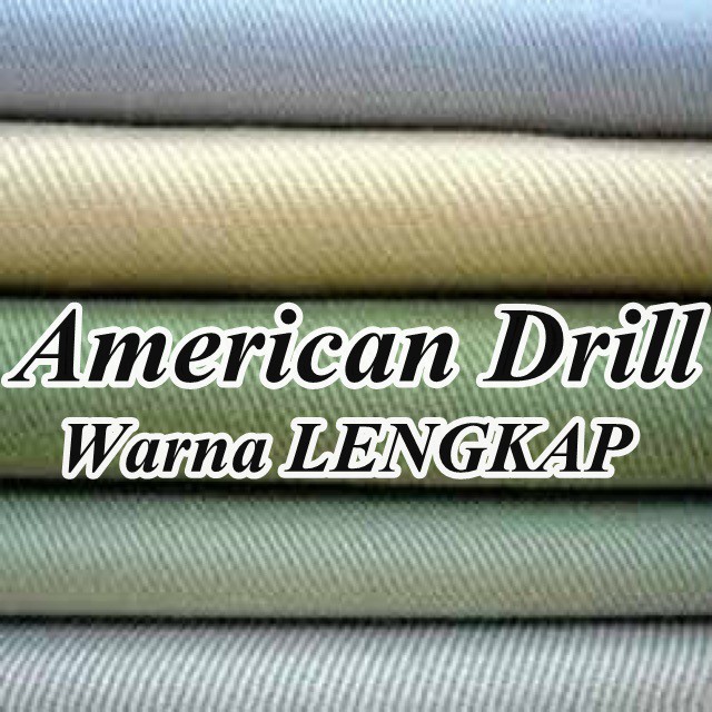  Kain  American Drill  meteran bahan kain  seragam Japan Drill  