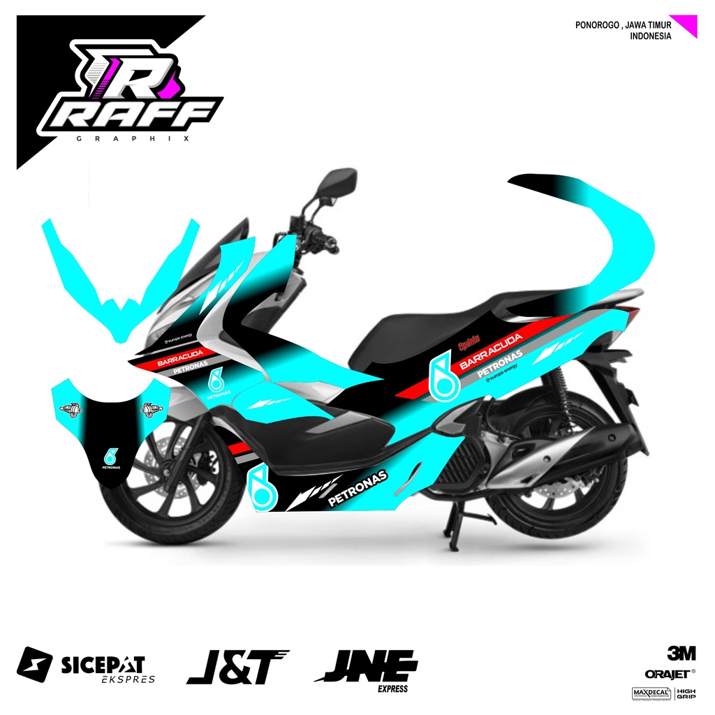 Decal PCX 150 full Body / Stiker Variasi PCX 150 Petronas