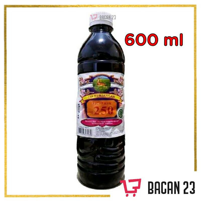 Kecap Asin Menjangan 250 (600ml) / Soy Sauce / Bacan 23 - Bacan23