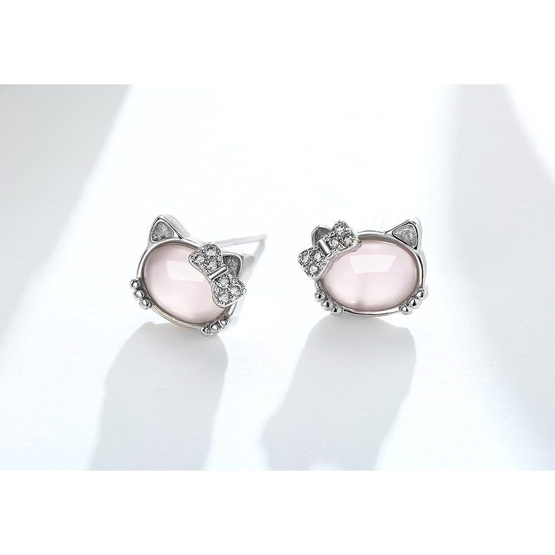 BTS-ERJ88HK ANTING WANITA HELLOKITTY TITANIUM SILVER 925 ANTI KARAT/STUD EARRING HELLOKITTY