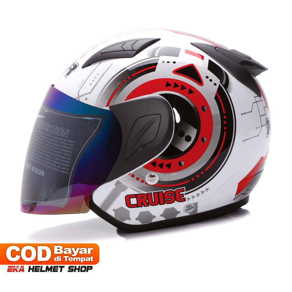 [Helm Dewasa] MSR Helmet Javelin - Cruise - Putih Merah