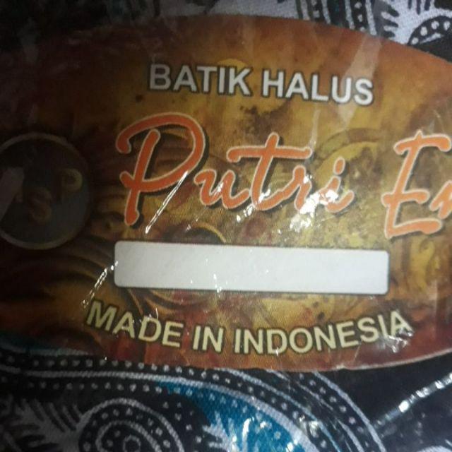 Kemeja Batik Pria Lengan Panjang Size M L Xl Xxl  Bswart Batik Hrb026 Kenongo Hem Panjang Padi