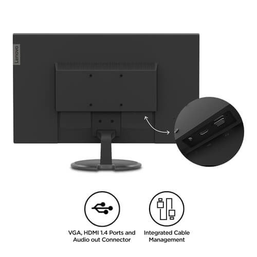 Monitor LENOVO 27 INCH D27-40 FullHD 1080p 75hz Port HDMI / VGA