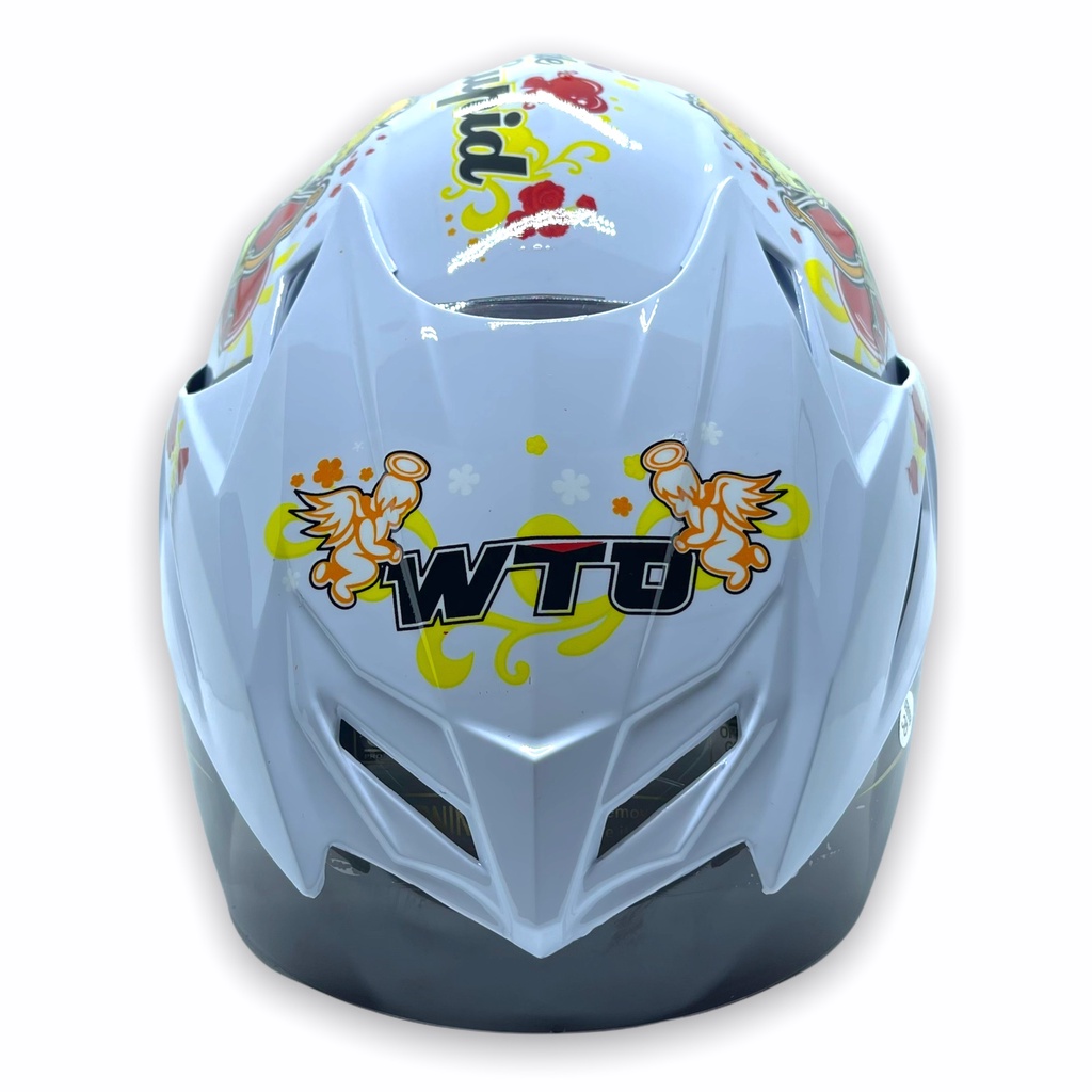 Helm WTO Z1R Pet - Little Cupid - Putih - Half Face ALL SIZE