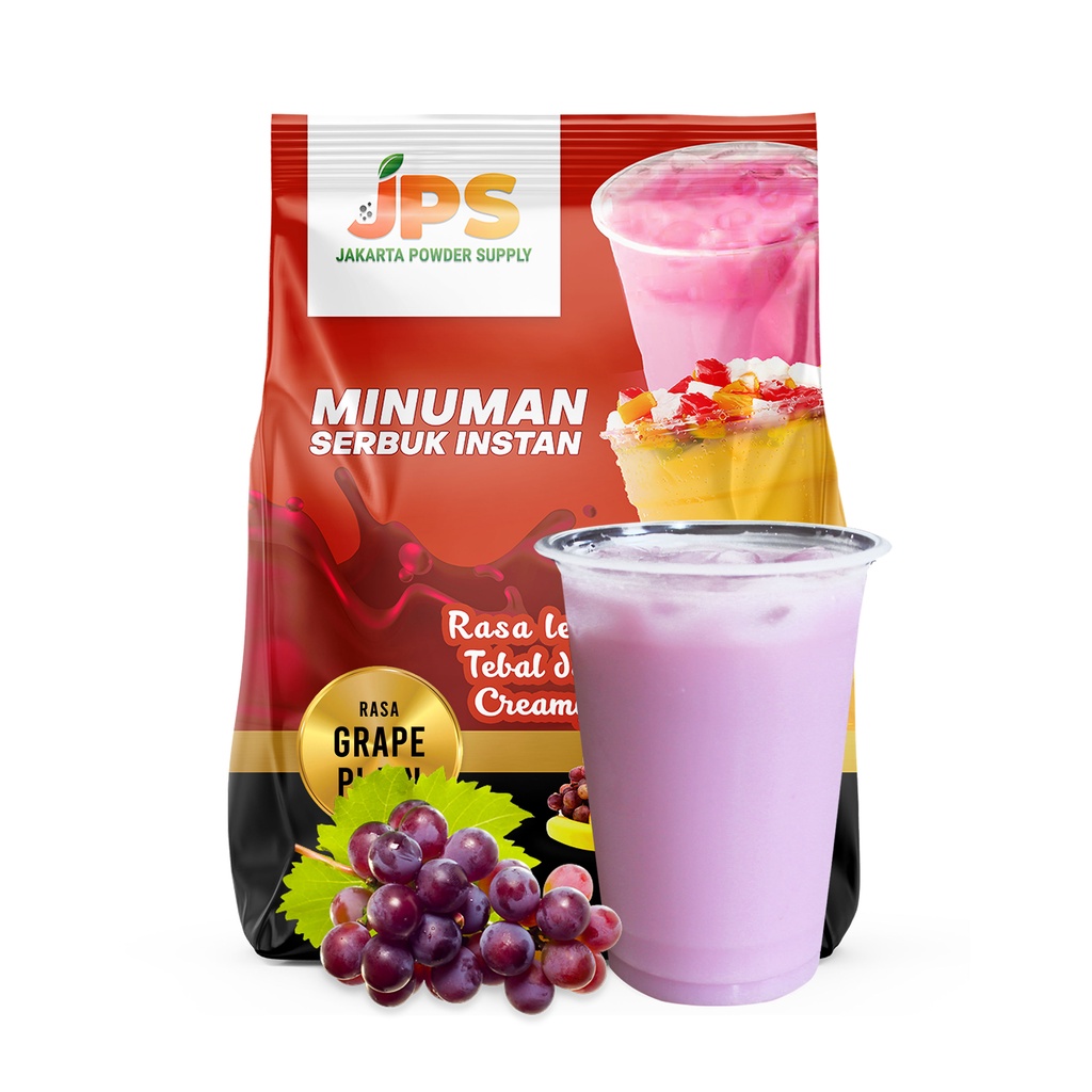 

JPS Grape Plain Serbuk Powder Bubuk Minuman 1 Kg