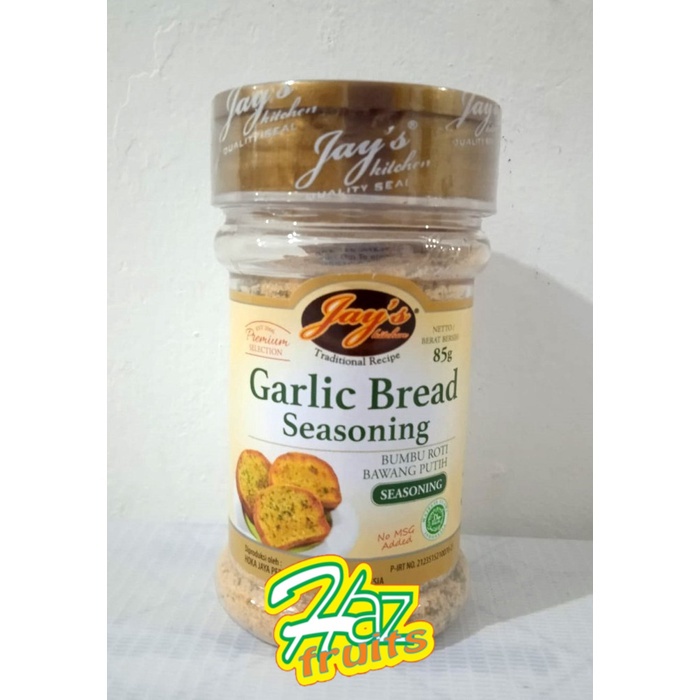 

Jays Garlic bread seasoning ( bumbu roti bawang putih bubuk ) - 85 Gr