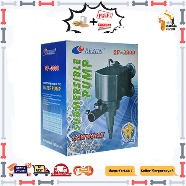 Resun SP-3800 Resun SP 3800 Pompa Aquarium Pompa Celup Aquarium Pompa Hidroponik Pompa Kolam