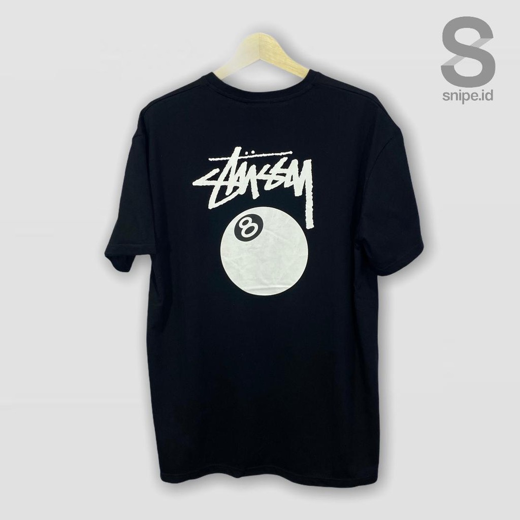 STUSSY 8 BALL T-SHIRT BLACK  | TEES KAOS