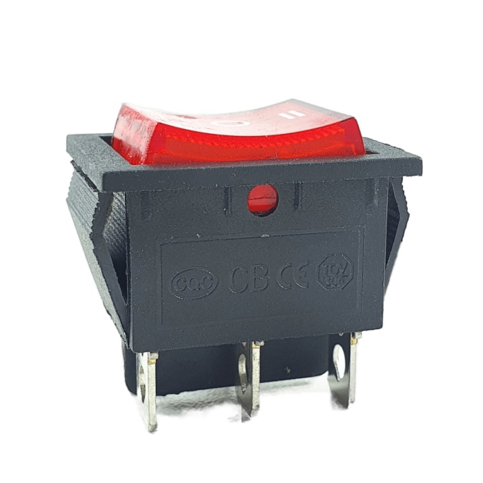 Saklar 6 pin On Off On Tombol Rocker 3 Posisi Lampu KCD2-1 Power Switch 6pin