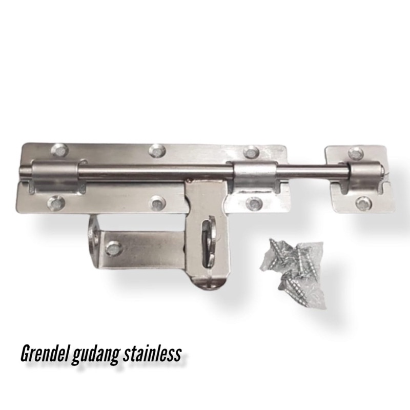 Grendel pintu stainless 4inch 6inch 8inch - grendel pintu gudang