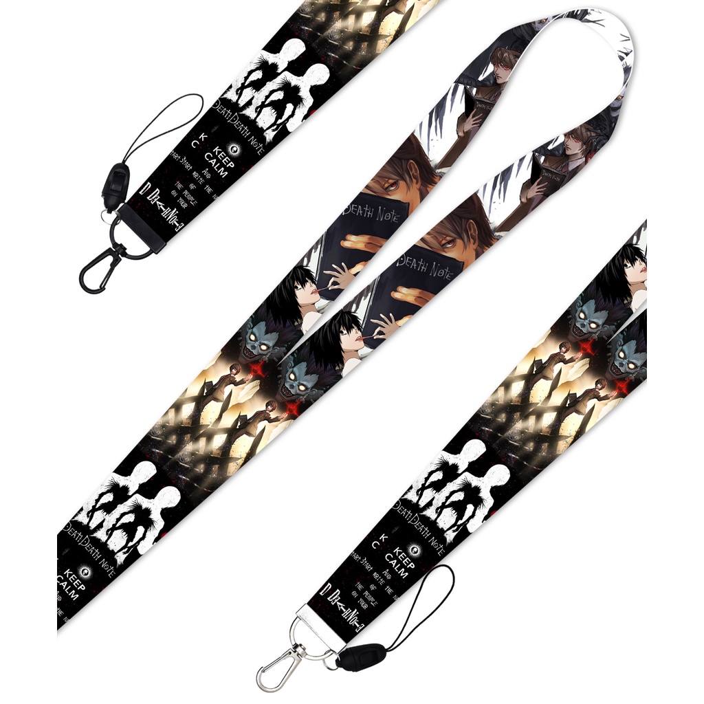 Tali lanyard Handphone Dengan Gantungan Kunci Model Death note