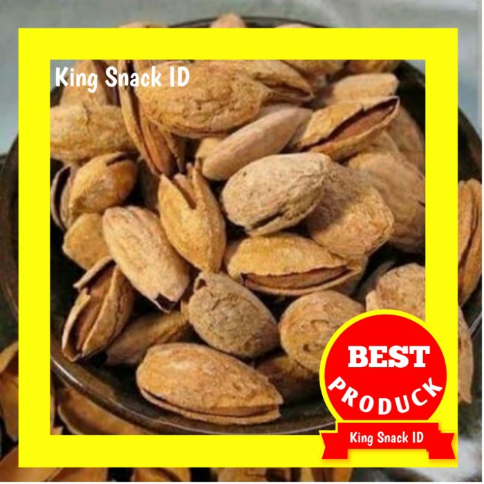 

500 GR KACANG ALMOND PANGGANG BUTTER MILK / ALMON KULIT ALMOND - SELMA