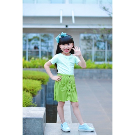 Rib Top Nachila Knit Baju Anak Perempuan Original Kaos Super Premium Best Seller Terlaris Termurah