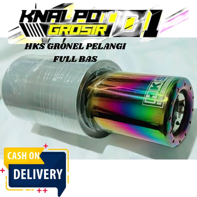 Knalpot mobil HKS gronel pelangi Bas empuk TemurahKnalpot Mobil Racing Ngebas Kenalpot Mobil Racing 