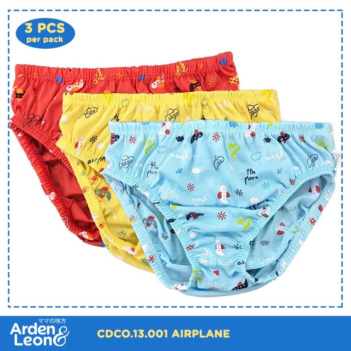 Makassar ! Celana Dalam Anak Laki-Laki ARDENLEON Airplane Series ( 3 PCS )