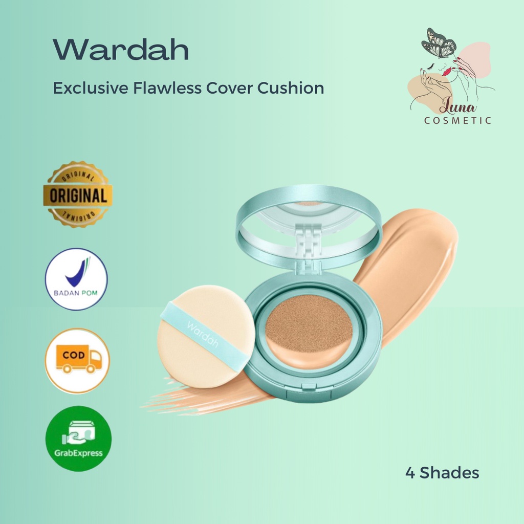 Wardah Exclusive Flawless Cover Cushion - Hasil Matte Flawless dan Tahan Lama Hingga 10 Jam