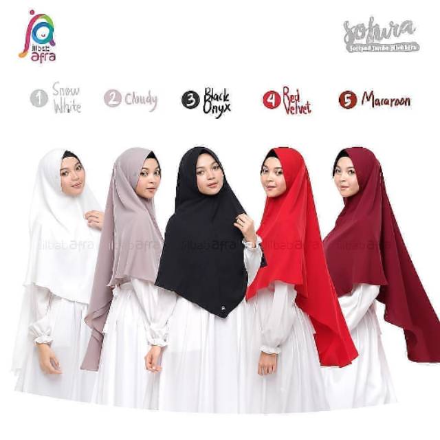 Sofura daily jilbab hijab Khimar kerudung instan model penguin jumbo simple syari - model terbaru