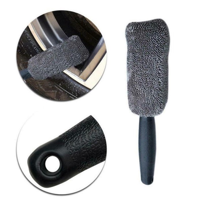 Sikat Microfiber Pembersih Velg Roda Ban Mobil Motor H77 Wheel Brush