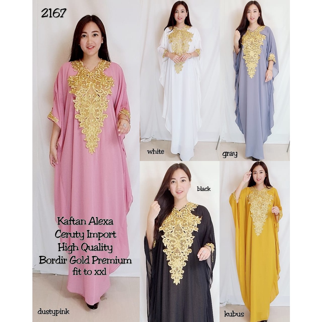 KAFTAN WANITA TERBARU bAJU GAMIS MUSLIM KAFTAN MEWAH