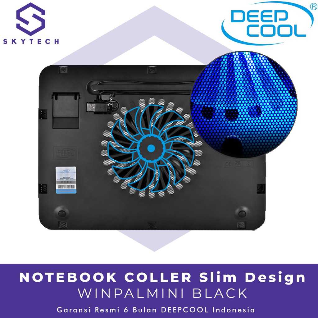 DEEPCOOL WINDPALMINI N110 PENDINGIN LAPTOP/ALAS LAPTOP KIPAS/COOLING PAD GAMING