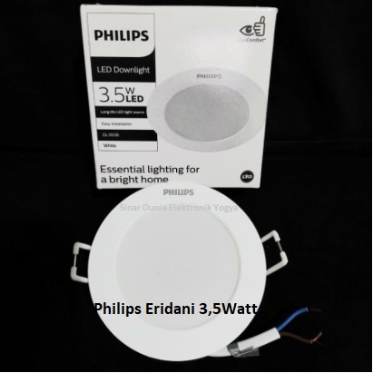 Philips Lampu LED Downlight 3,5W 3.5 Watt ERIDANI 3,5 Inch 3.5W