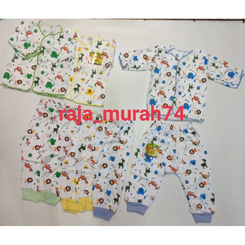 6 stelan bayi newbon zahdan motif SNI