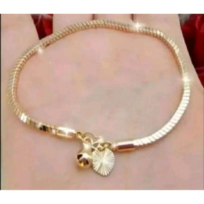 Gelang tangan wanita Milano dari uang coin lama anti luntur