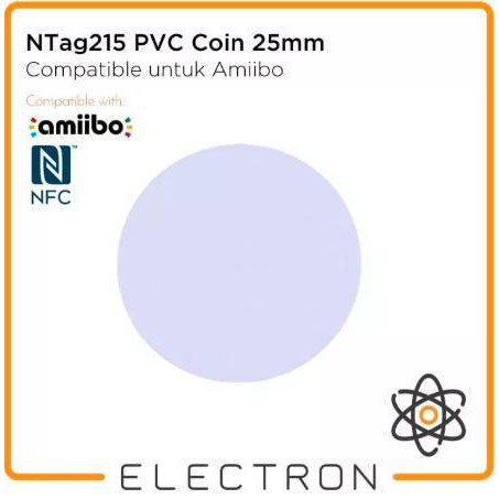 NTag215 PVC Coin 25mm RFID NFC Programmable NTag215 Tag 215 Amiibo TagMo Ntag215 Koin