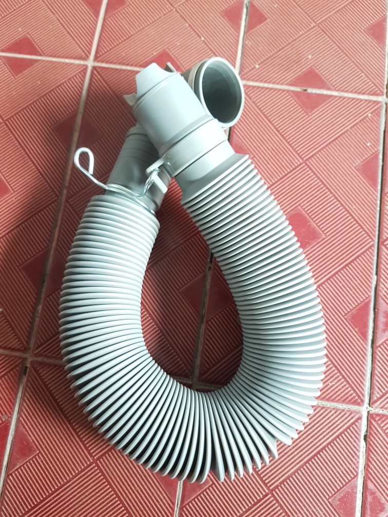 Selang Pembuangan Air Mesin Cuci Otomatis Sharp Flexible Drain Hose Abu-abu
