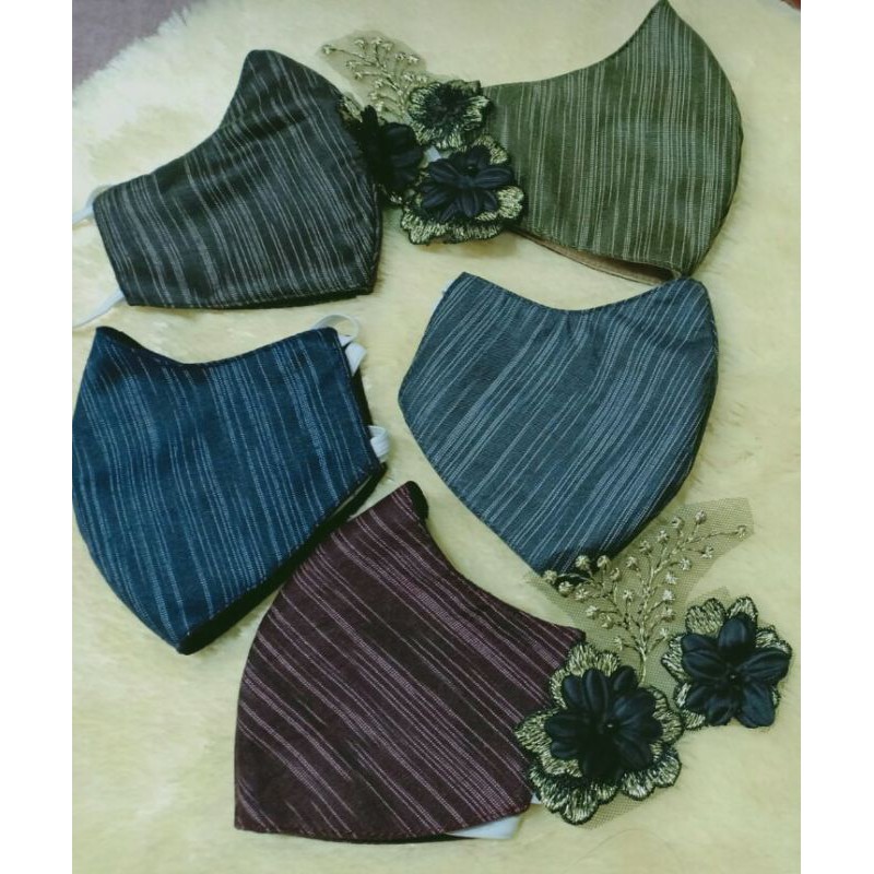 masker kanvas denim 3 ply