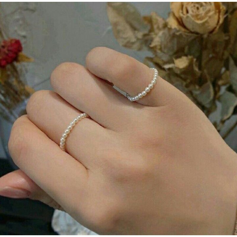 Ring Pearl/Cincin Mutiara Beads/Manik