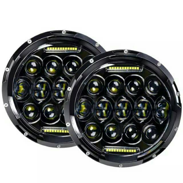 Lampu Depan Deymeker 7inch Spider 13led Projector Bulat 7 inch H6 H4 7inch