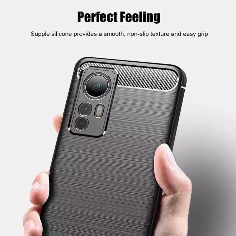 Case Xiaomi Mi 12 / 12X  Softcase Carbon Fiber Rugged Armor