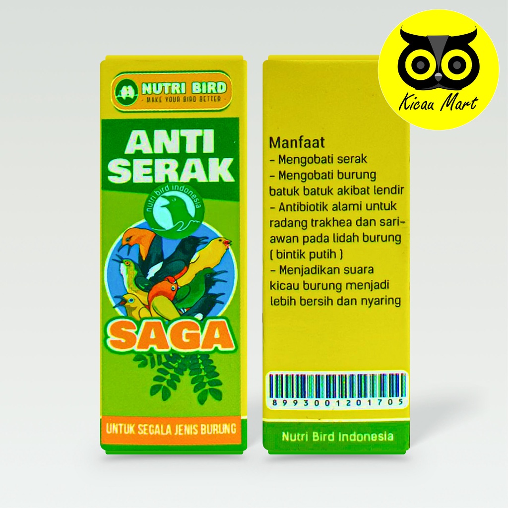 OBAT BURUNG SAGA HERBAL FUMAYIN NUTRIBID ATASI SAKIT SERAK BATUK RADANG THRAKEA SARIAWAN MACET BUNYI MEMBUAT SUARA BENING DAN NYARING