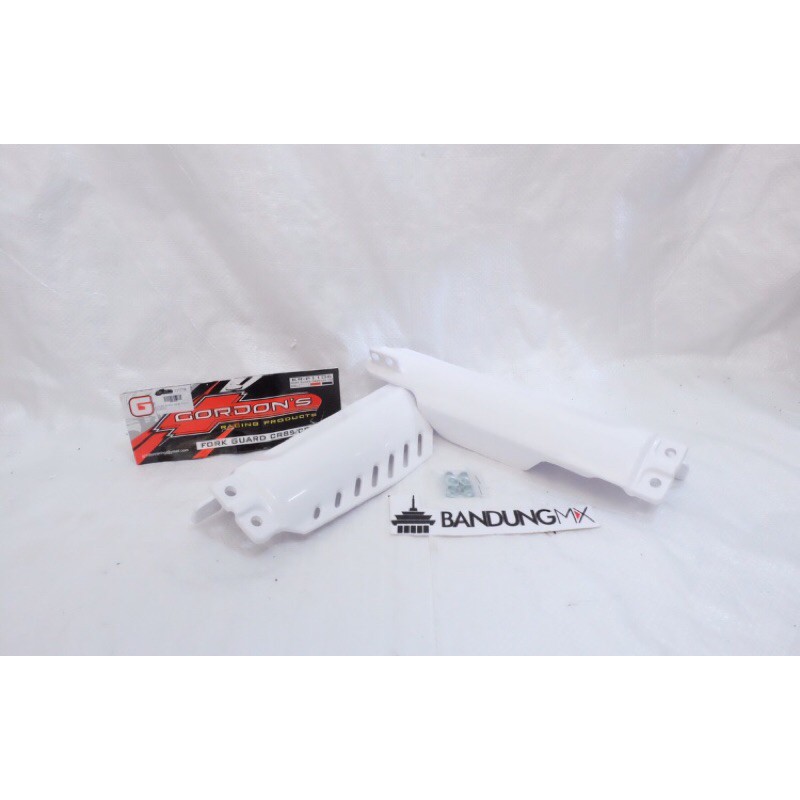 COVER SHOCK DEPAN FORK GUARD CR 85 CRF 150 L R GORDON putih